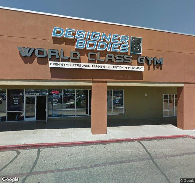 Designer Bodies 'WORLD CLASS GYM' storefront - Albuquerque