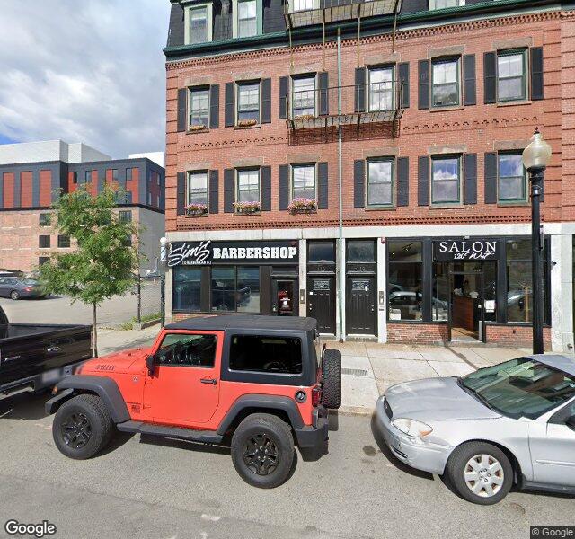 Sim's Barber Lab storefront - Boston