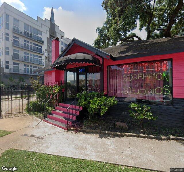 Scorpion Studios Tattoo storefront - Houston