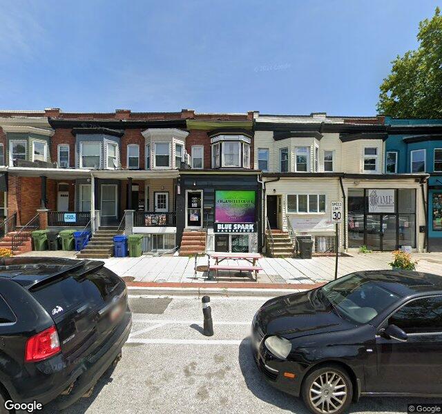 Blue Spark Barbershop location - Baltimore