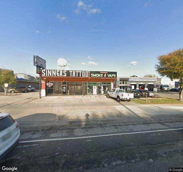 Sinners Tattoo Studio and Supply storefront - Dallas