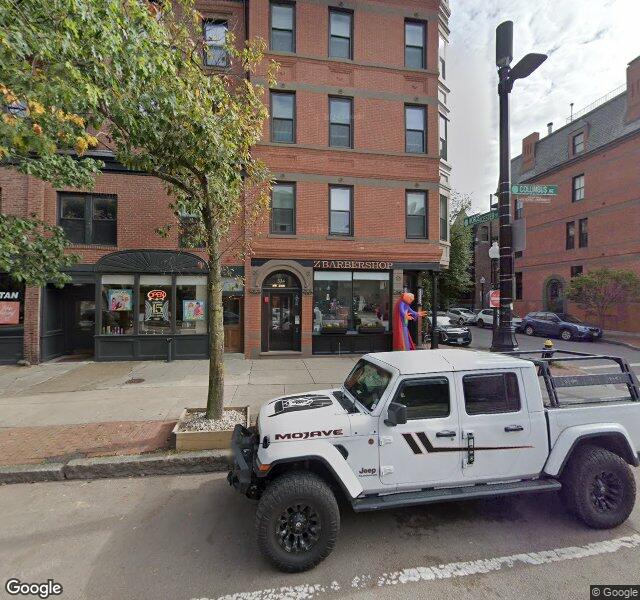 Z Barbershop storefront - Boston