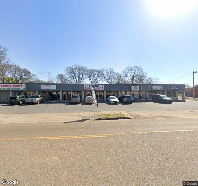 Mustache Barbershop storefront - Memphis