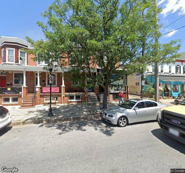 Two Bits Barbershop storefront - Baltimore