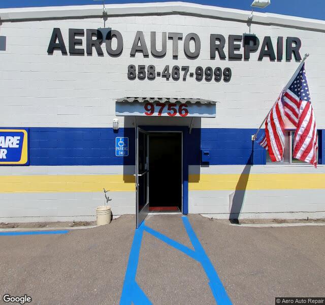 Aero Auto Repair storefront - San Diego